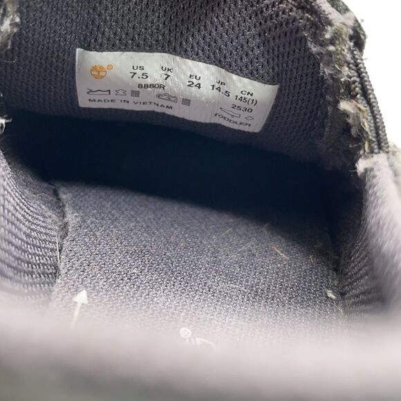 Timberland Kids Black Leather Slip On Shoes (Size: 7.5 Toddler) - Picture 12 of 16